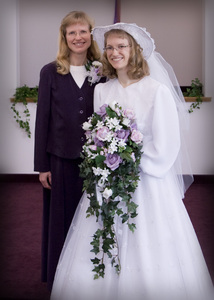 Kristina with her Mother.
